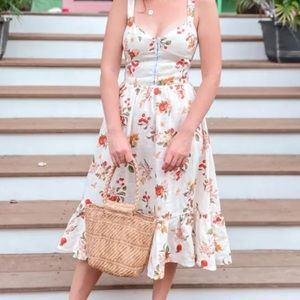 Fruit Print MIDI Reformation Dress